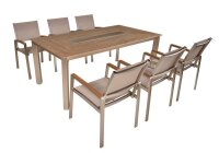Garden Pleasure Sitzgruppe FLORENCE, silber Kunststoff, Metall, 7-teilig