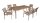 Garden Pleasure Sitzgruppe FLORENCE, silber Kunststoff, Metall, 7-teilig