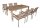 Garden Pleasure Sitzgruppe FLORENCE, silber Kunststoff, Metall, 7-teilig