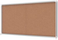 nobo Schaukasten silber 27x DIN A4 200,0 x 6,3 x 97,0 cm,...