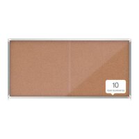 nobo Schaukasten silber 27x DIN A4 200,0 x 6,3 x 97,0 cm, 1 St.