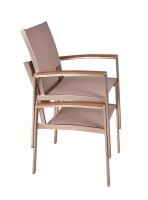 Garden Pleasure Sitzgruppe FLORENCE, silber Kunststoff, Metall, 9-teilig