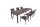 Garden Pleasure Sitzgruppe SOPHIA, grau Kunststoff, Metall, 7-teilig