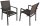 Garden Pleasure Sitzgruppe SOPHIA, grau Kunststoff, Metall, 7-teilig