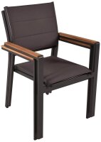 Garden Pleasure Sitzgruppe DAVINA, anthrazit Kunststoff, Metall, 7-teilig