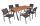 Garden Pleasure Sitzgruppe DAVINA, anthrazit Kunststoff, Metall, 7-teilig