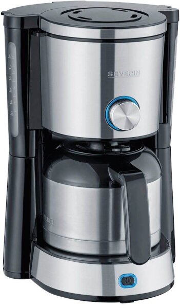 SEVERIN KA 4845 TypeSwitch Kaffeemaschine schwarz, 8 Tassen