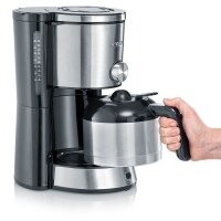 SEVERIN KA 4845 TypeSwitch Kaffeemaschine schwarz, 8 Tassen