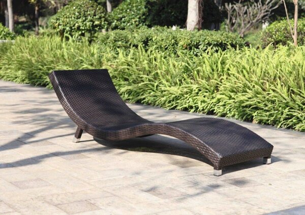 Garden Pleasure Sonnenliegen CARACAS braun Aluminium 2 St.  ( 970139-2 )