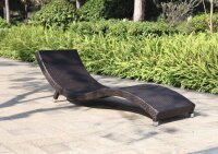 Garden Pleasure Sonnenliegen CARACAS braun Aluminium 2...