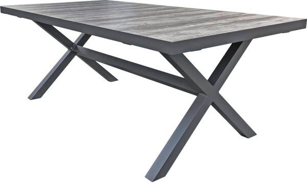 Garden Pleasure Gartentisch RANA grau rechteckig 100,0 x 202,0 x 75,0 cm