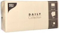 PAPSTAR Servietten Daily Collection champagner 2-lagig 24,0 x 24,0 cm, 150 St.