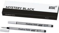 MONTBLANC Mystery Black Finelinerminen schwarz 0,8 mm, 2 St.