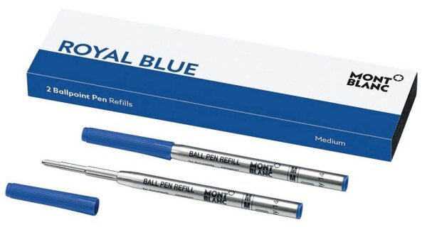 MONTBLANC Royal Blue Kugelschreibermine M blau, 2 St.