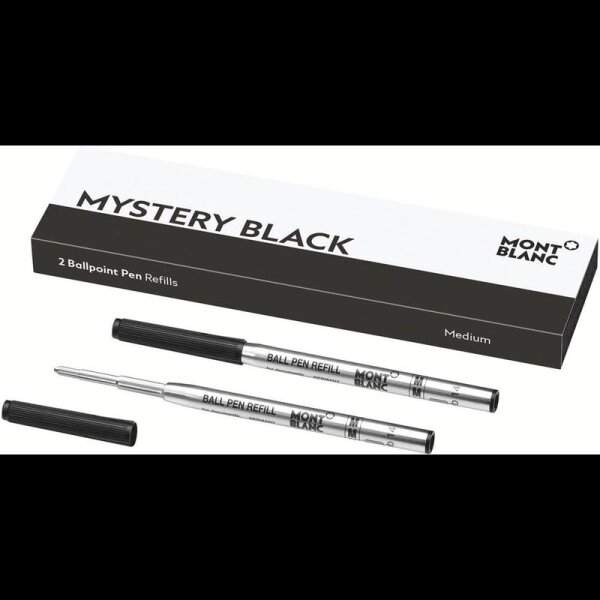 MONTBLANC Mystery Black Kugelschreibermine M schwarz, 2 St.