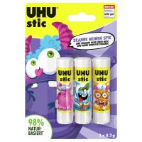 UHU MONSTER Klebestifte 8,2 g, 3 St.