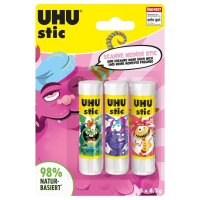 UHU MONSTER Klebestifte 8,2 g, 3 St.