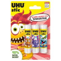 UHU MONSTER Klebestifte 8,2 g, 3 St.