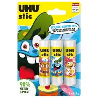 UHU MONSTER Klebestifte 8,2 g, 3 St.
