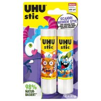 UHU MONSTER Klebestifte 21,0 g, 2 St.