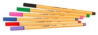 STABILO point 88 Fineliner farbsortiert 0,4 mm, 6 St.