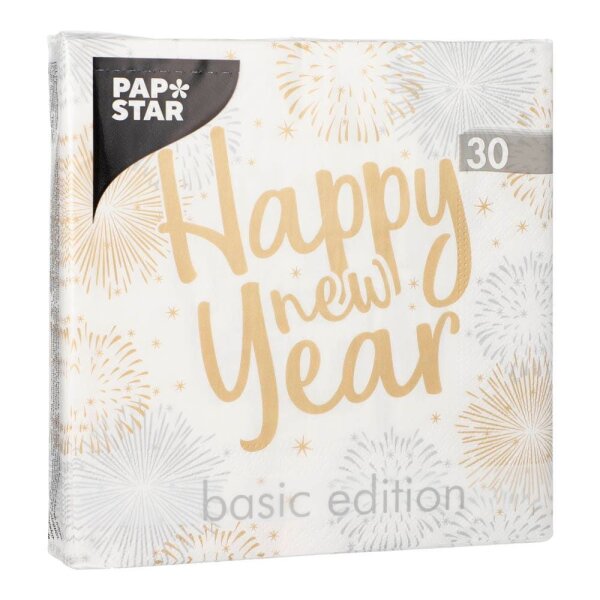 PAPSTAR Servietten Happy New Year 30 St.