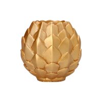 STARPAK Kugelkerze Pine Cone gold, 1 St.
