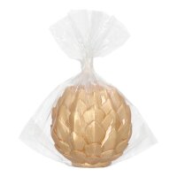 STARPAK Kugelkerze Pine Cone gold, 1 St.