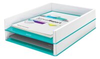 LEITZ Briefablage WOW Duo Colour perlweiß/eisblau...