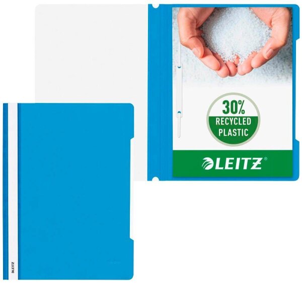 LEITZ Schnellhefter 4191 Kunststoff hellblau DIN A4, 1 St.