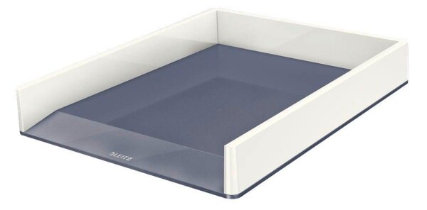 LEITZ Briefablage WOW Duo Colour perlweiß/grau DIN A4, 1 St.