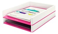 LEITZ Briefablage WOW Duo Colour perlweiß/pink DIN...