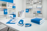 LEITZ Briefablage WOW Duo Colour perlweiß/blau DIN A4, 1 St.