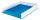 LEITZ Briefablage WOW Duo Colour perlweiß/blau DIN A4, 1 St.