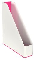 LEITZ Stehsammler WOW Duo Colour 53621023 perlweiß/pink Kunststoff, DIN A4, 1 St.