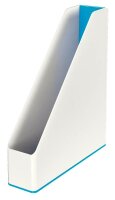 LEITZ Stehsammler WOW Duo Colour 53621036 perlweiß/blau Kunststoff, DIN A4, 1 St.