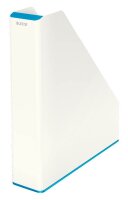 LEITZ Stehsammler WOW Duo Colour 53621036 perlweiß/blau Kunststoff, DIN A4, 1 St.