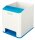 LEITZ Stiftehalter WOW Duo Colour perlweiß/blau Polystyrol 2 Fächer 9,0 x 10,1 x 10,0 cm