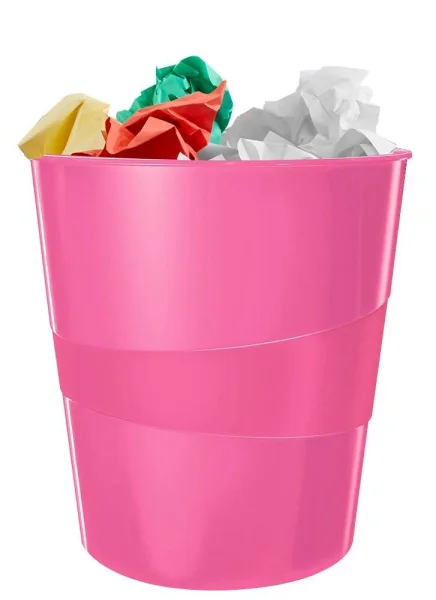 LEITZ WOW Duo Colour Papierkorb 15,0 l pink, 1 St.