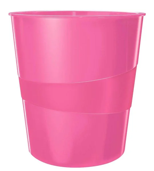 LEITZ WOW Duo Colour Papierkorb 15,0 l pink, 1 St.