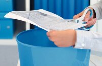 LEITZ WOW Duo Colour Papierkorb 15,0 l blau, 1 St.