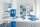 LEITZ WOW Duo Colour Papierkorb 15,0 l blau, 1 St.