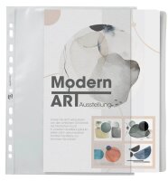 OXFORD Prospekthüllen DIN A4 transparent genarbt...