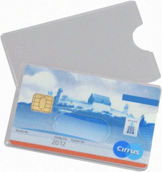 EICHNER Kreditkartenhülle transparent 9,0 x 5,9 cm, 10 St.