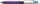 BIC 4-Farben-Kugelschreiber 4 Colours GRIP Fashion lila/weiß, Schreibfarbe: hellgrün, rosa, violett, türkis, 1 St.