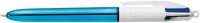 BIC 4-Farben-Kugelschreiber 4 Colours Shine farbsortiert, Schreibfarbe: blau, schwarz, rot, grün, 12 St.