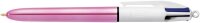 BIC 4-Farben-Kugelschreiber 4 Colours Shine farbsortiert, Schreibfarbe: blau, schwarz, rot, grün, 12 St.