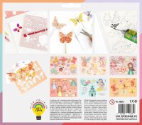 folia Zeichenschablonen-Set farbsortiert