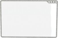PLAYROOM mobiles Whiteboard Playboard 50,0 x 75,0 cm grau emaillierter Stahl