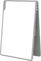PLAYROOM mobiles Whiteboard Playboard 50,0 x 75,0 cm grau emaillierter Stahl